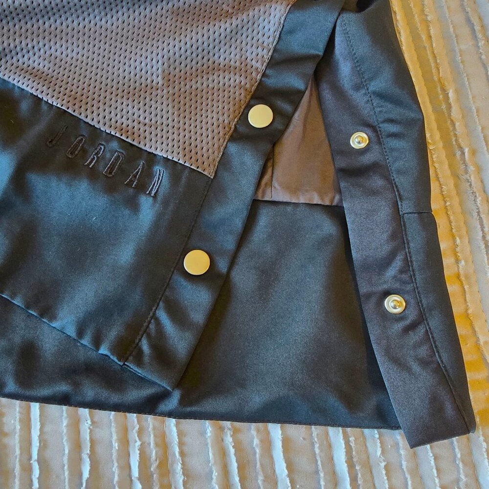 Jordan Utility Capsule Zip Dress Black Grey Mesh Snap Hem Small - Picture 10 of 16